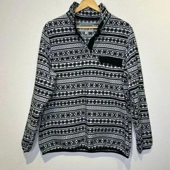 Jach’s Outfitters medium pullover in black and white - Picture 1 of 6